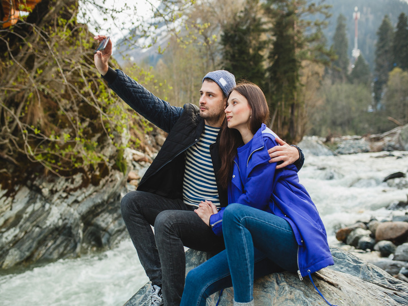 Couple selfie